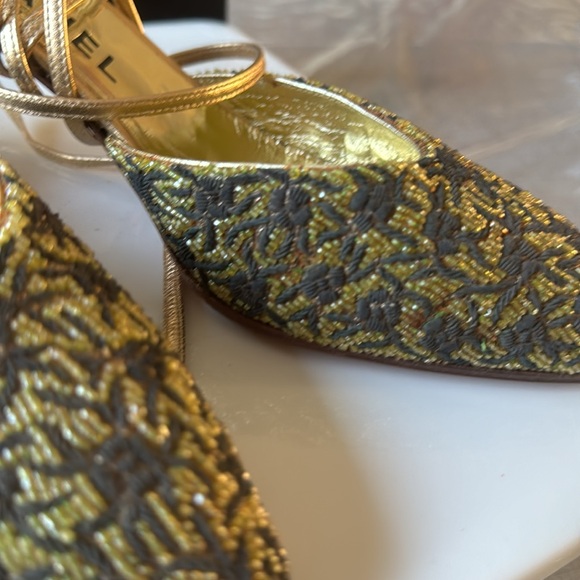 Chanel Lace-Up Sandal -- VINTAGE- 💯 Authentic Size 38 EXTREMELY RARE - Picture 10 of 17